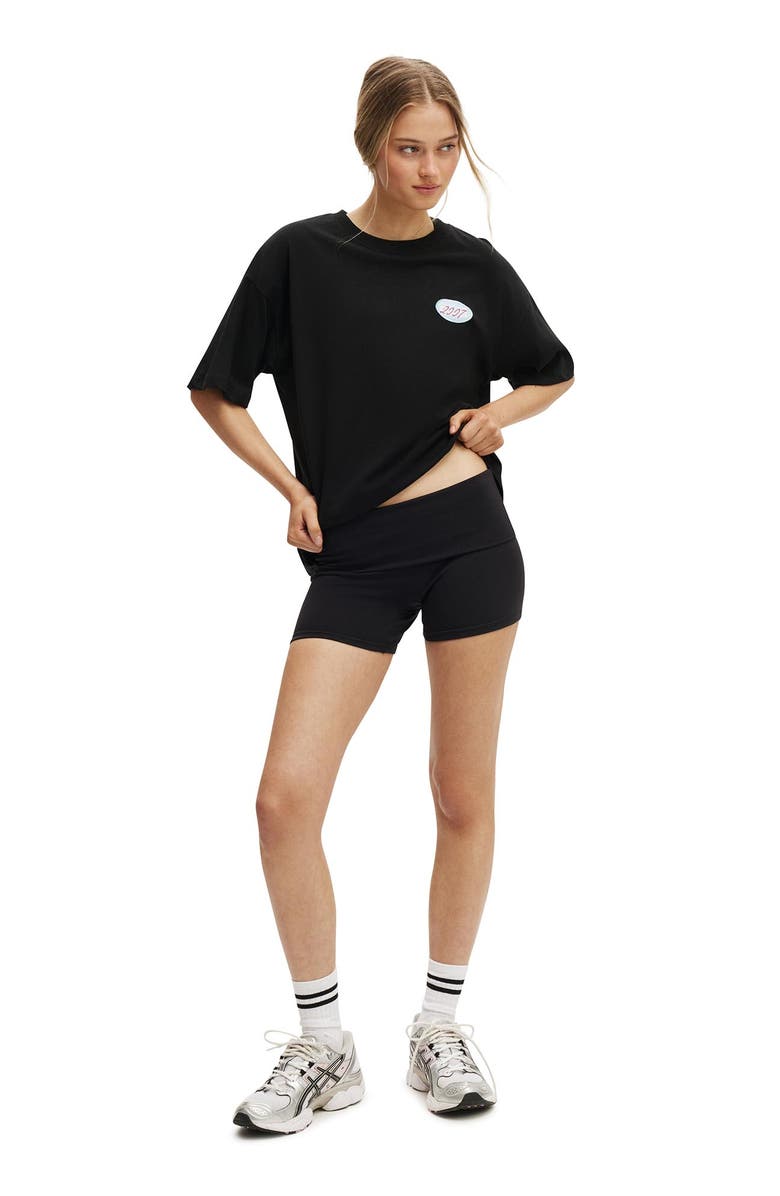 COTTON ON BODY Women's Active Graphic Tee, Alternate, color, Black Bwc Interlaced Badge