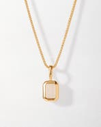 Edge of Ember Deco Birthstone Necklace
