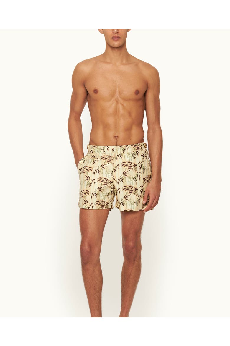 Setter Catkin Shorter-Length Tailored-Fit Swim Shorts, Alternate, color, LATTE