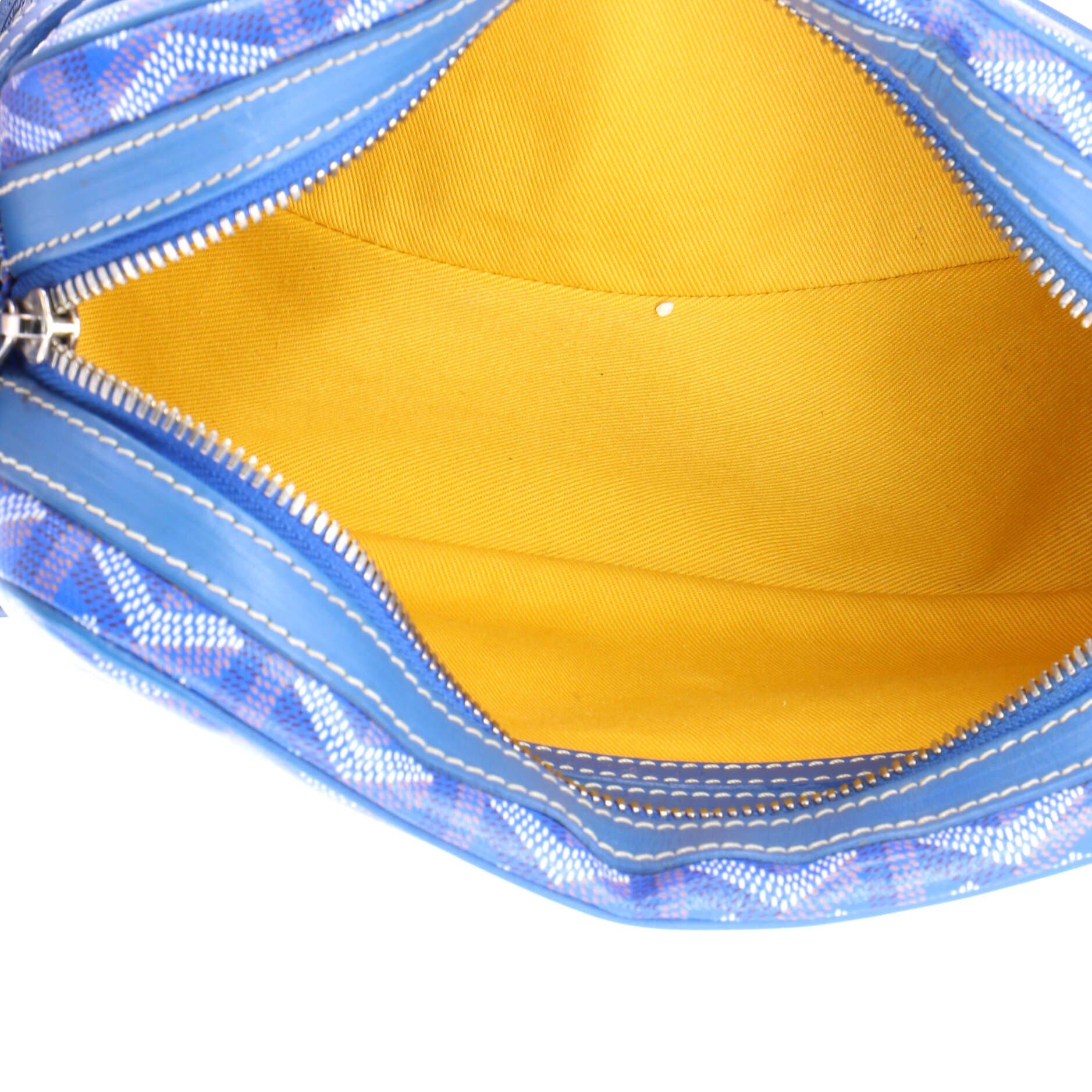 Pre-Owned Goyard Cap Vert Bag Coated Canvas, Alternate, color, Blue