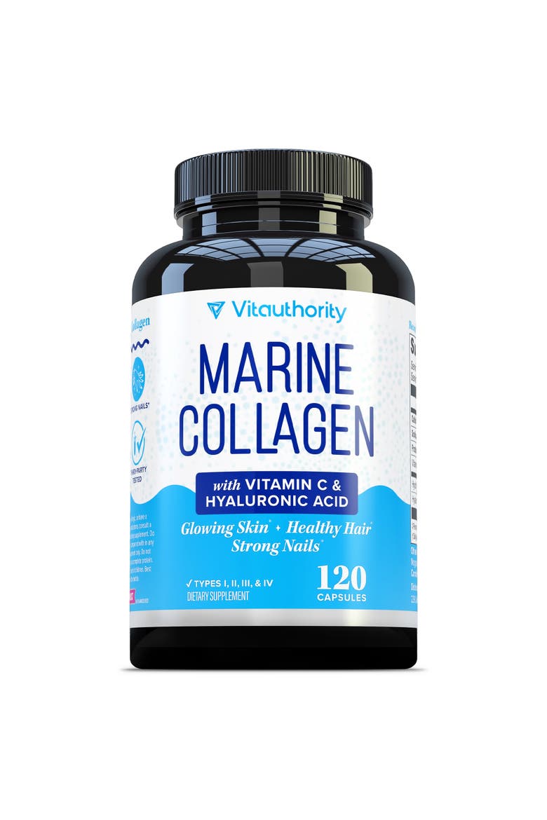 Marine Collagen Capsules, 120ct, Main, color, No Color