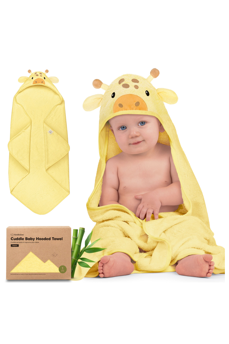 Cuddle Baby Hooded Towel, Main, color, Giraffe