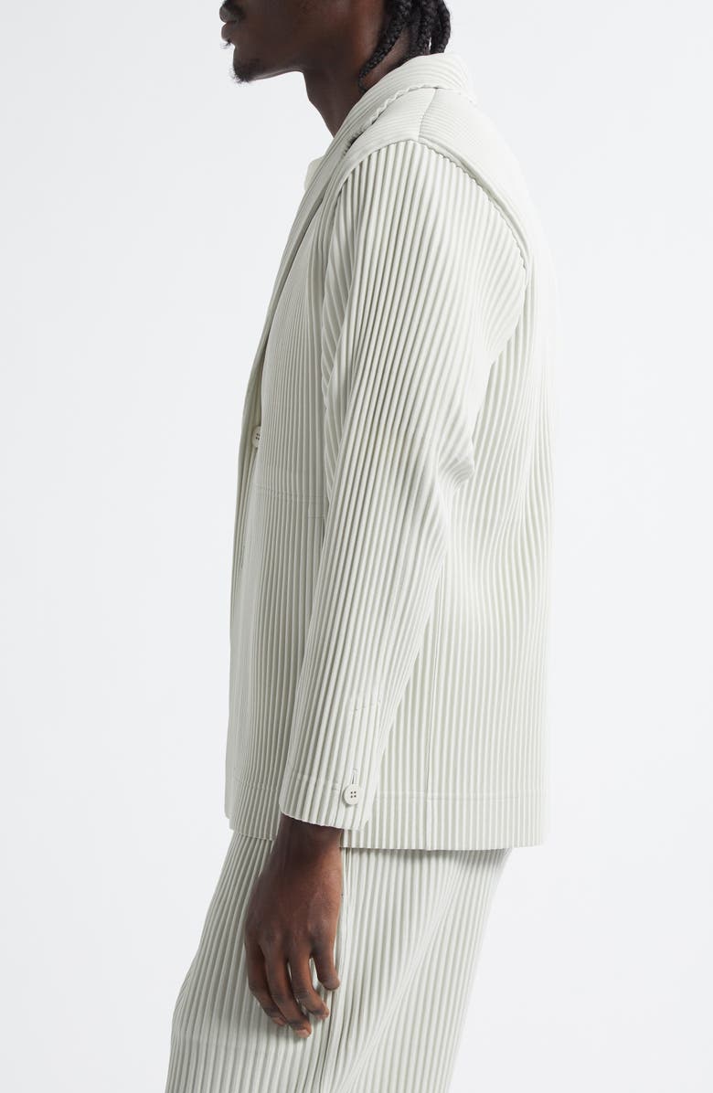 Homme Plissé Issey Miyake Tailored Pleats 1 Single Breasted Blazer, Alternate, color, Frosty Gray