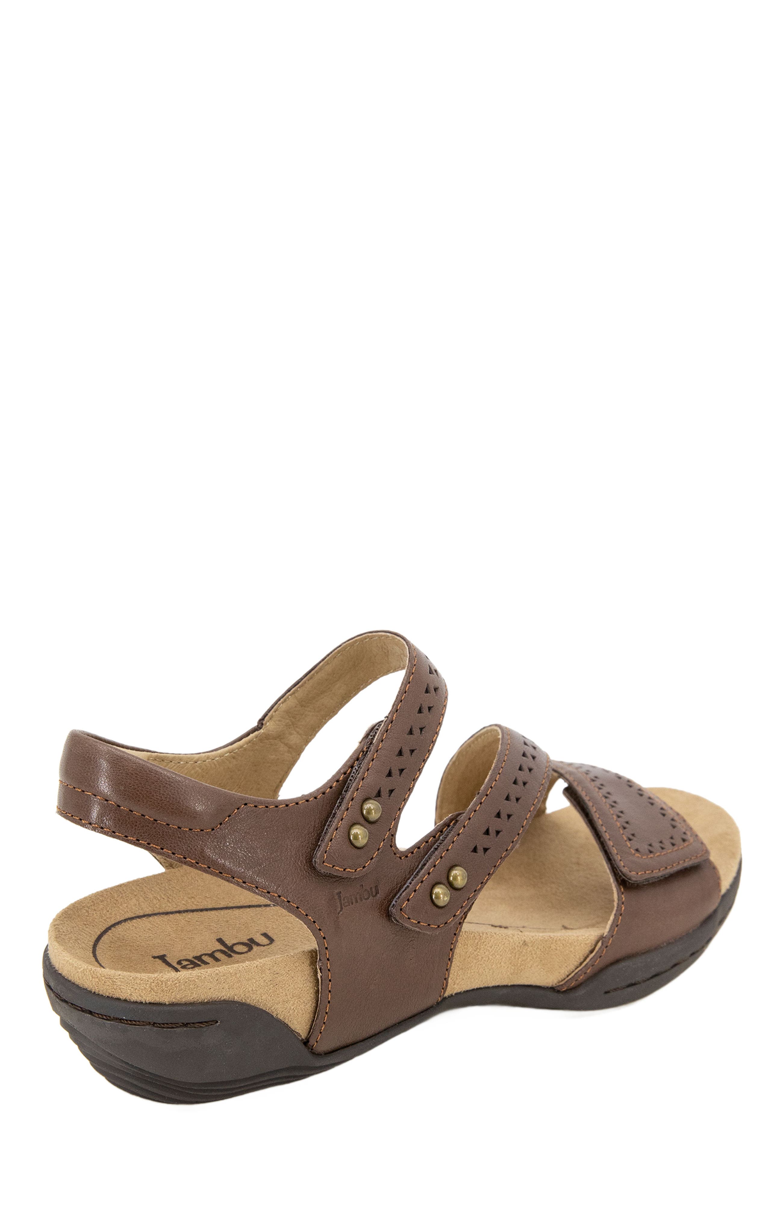Makayla Casual Flat Sandal, Alternate, color, BROWN