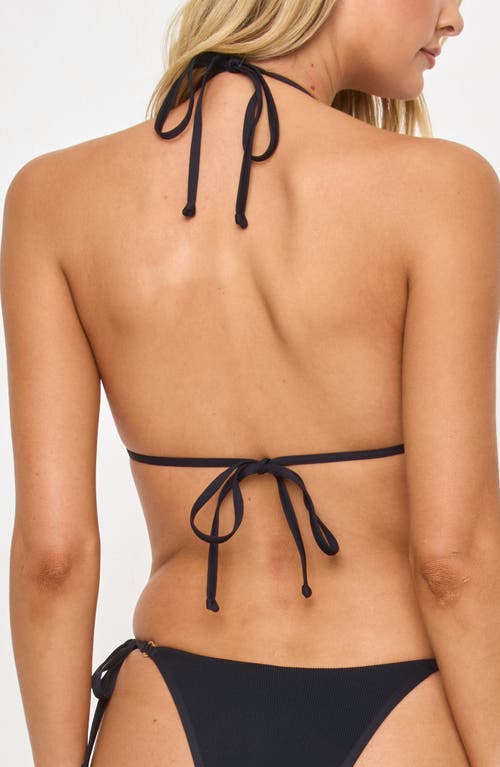 L*space Lspace Banning Triangle Bikini Top In Black