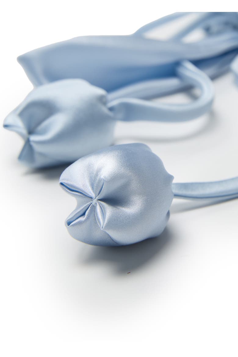 Tulip Silk Hair Tie Scrunchie, Alternate, color, Baby Blue