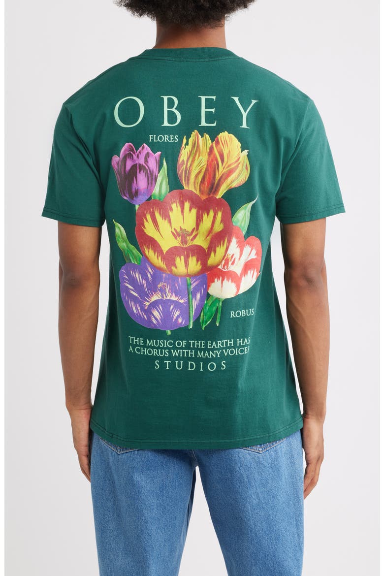Flores Robus Graphic T-Shirt, Alternate, color, RAINFOREST