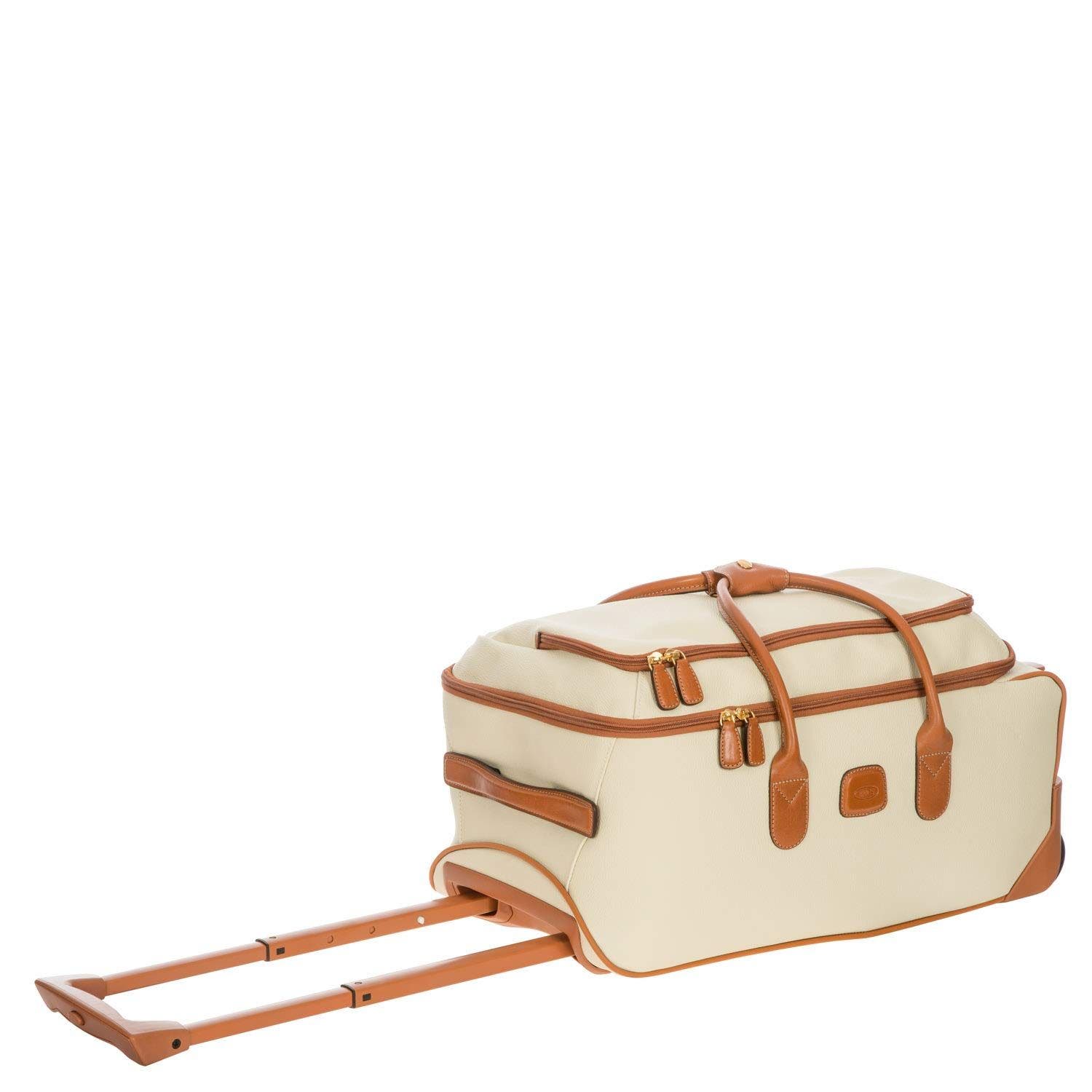 Firenze Softside 21" Carry On Rolling Duffle, Alternate, color, Cream