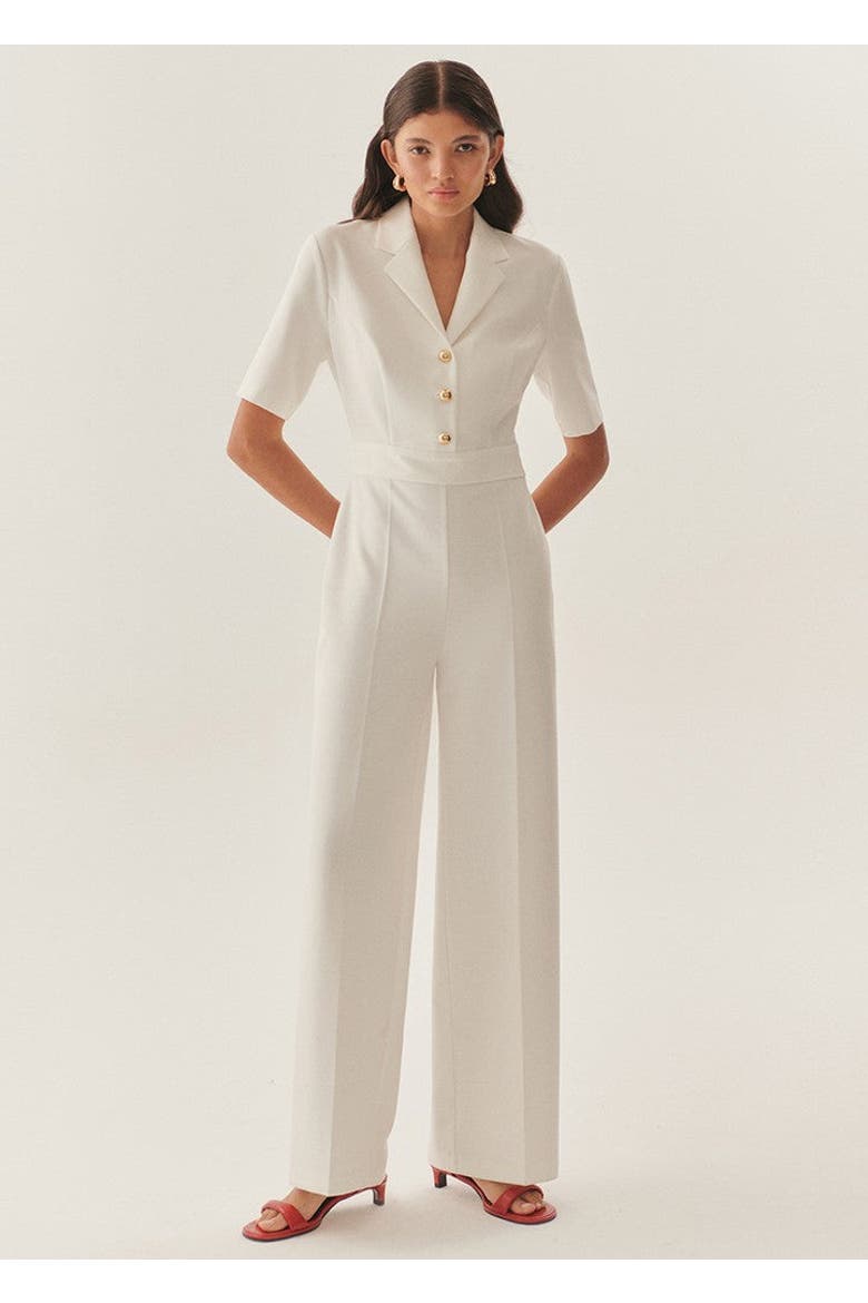 Lucille Jumpsuit, Main, color, WHITE