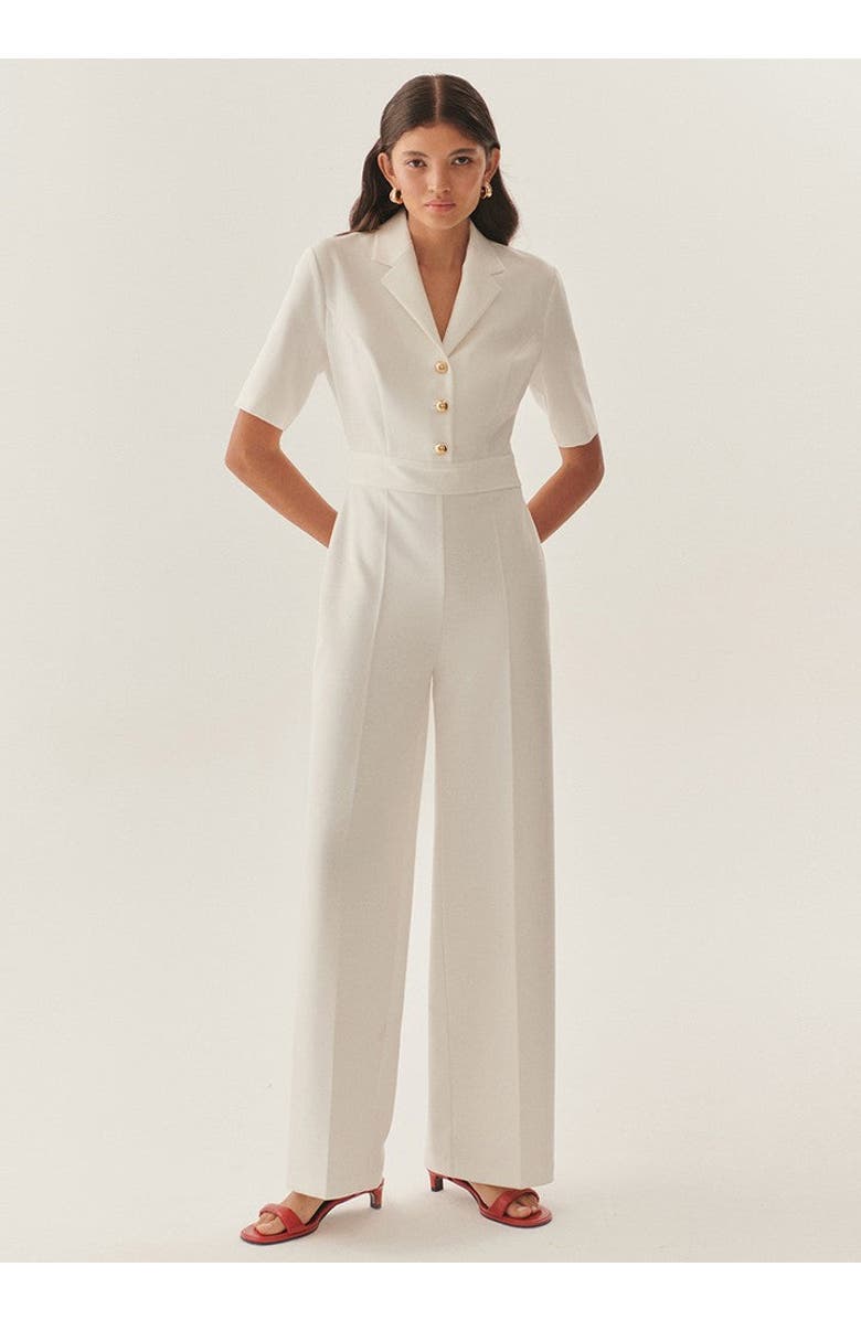 Exquise Lucille Jumpsuit, Main, color, White