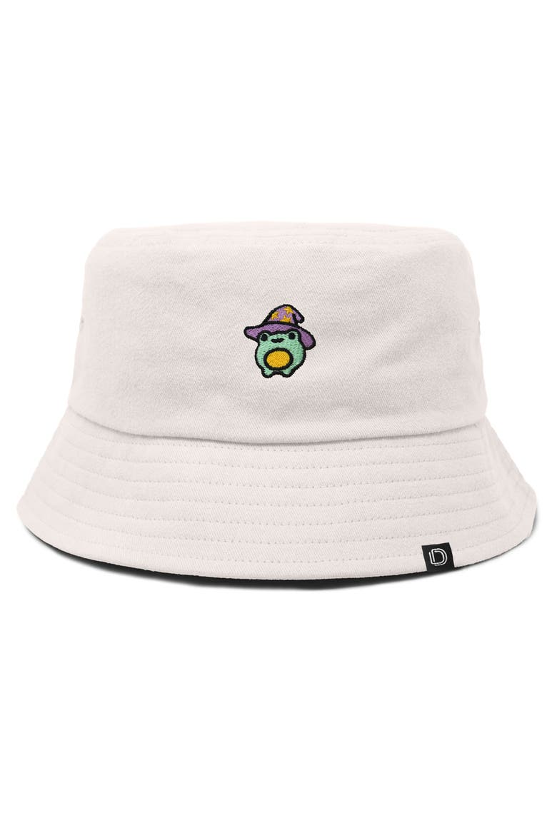 Sorcerer Frog Bucket Hat, Main, color, Parchment White