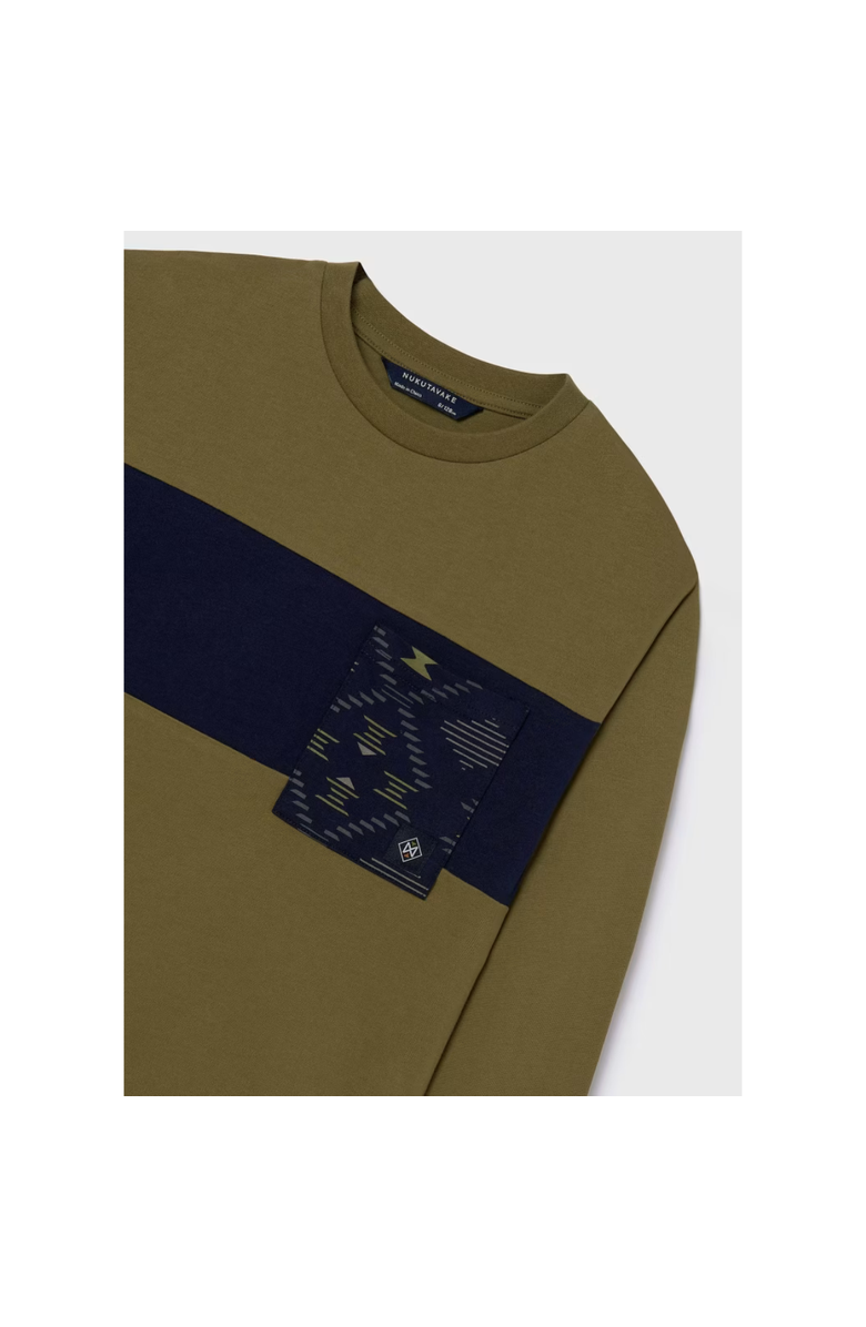 Mayoral T-Shirt with Pocket, Alternate, color, Olive Green