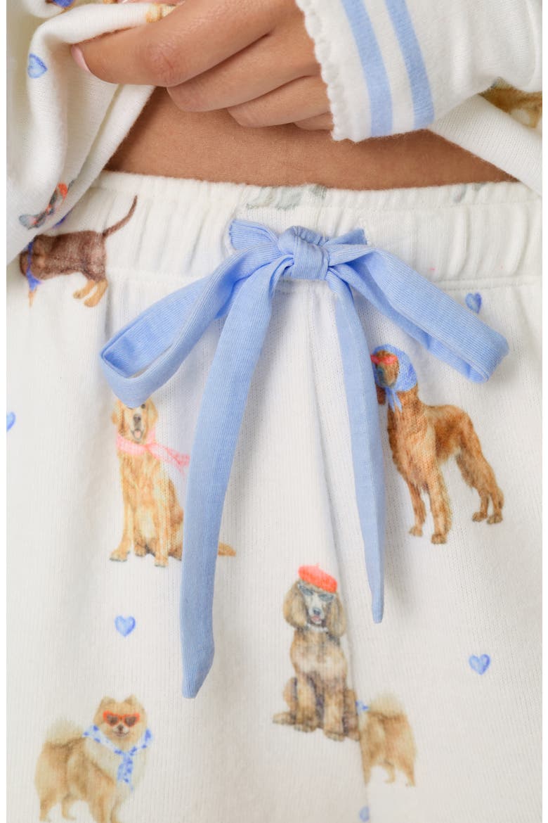 Meet Me in Pawris Sleep Shorts, Alternate, color, IVORY