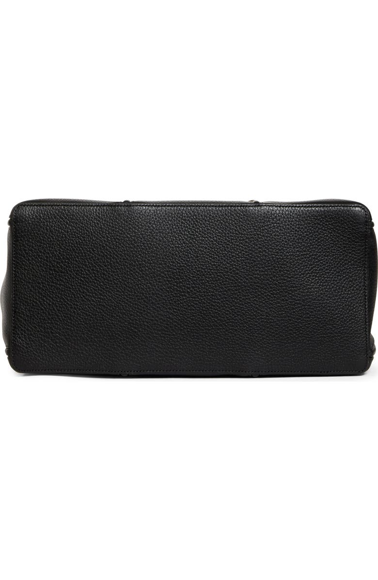 Jacquemus Le Cabas Marino Leather Tote, Alternate, color, Black