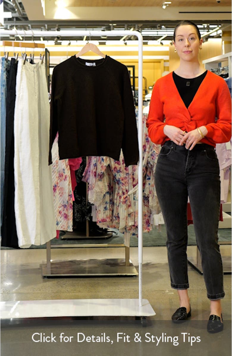 Colorblock Mock Neck Rib Sweater, sales video thumbnail