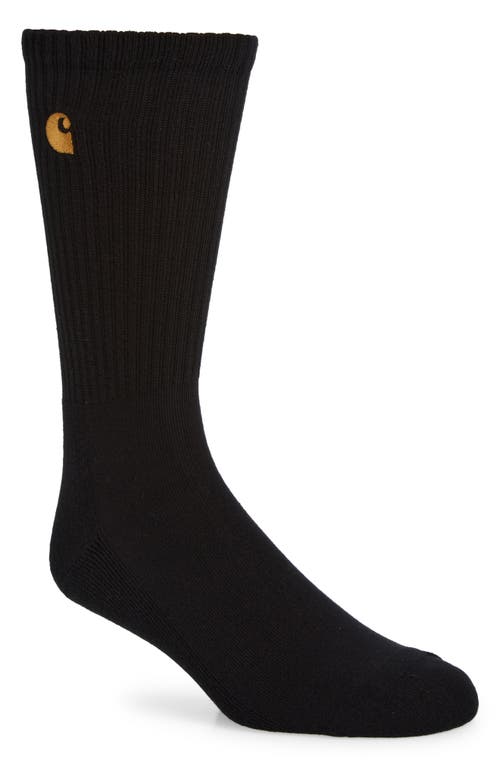 Carhartt Work In Progress Chase Crew Socks In Black