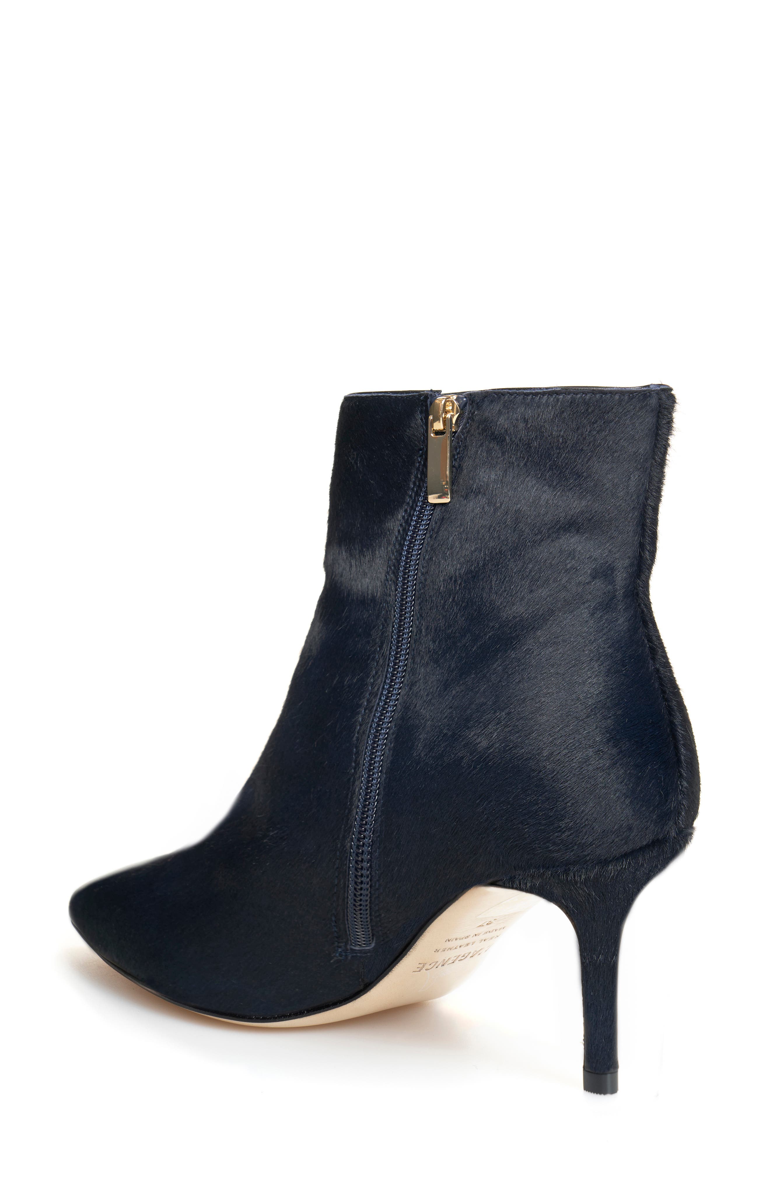 Aimee Pointed Toe Bootie, Alternate, color, MIDNIGHT HAIR CALF