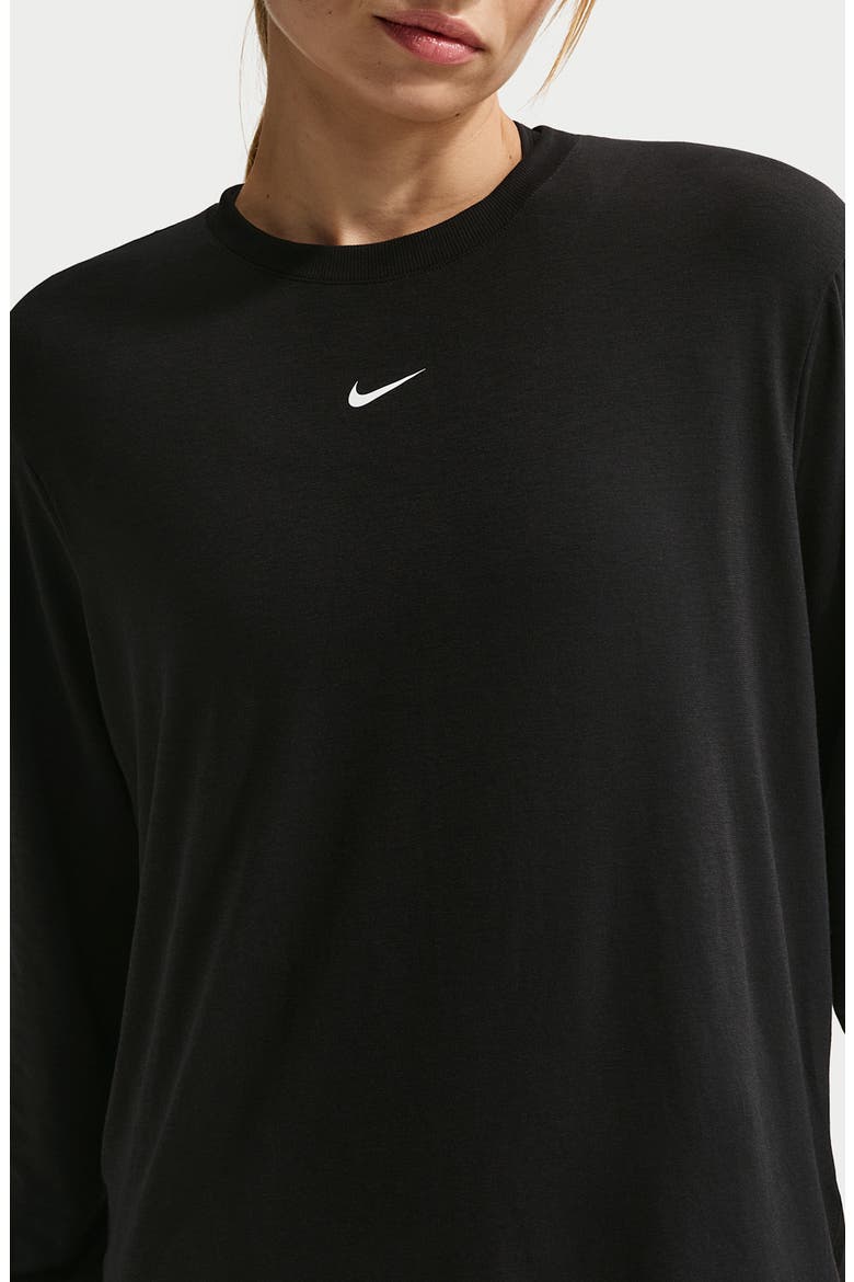 One Relaxed Dri-FIT Top, Alternate, color, 011 BLACK/WHITE