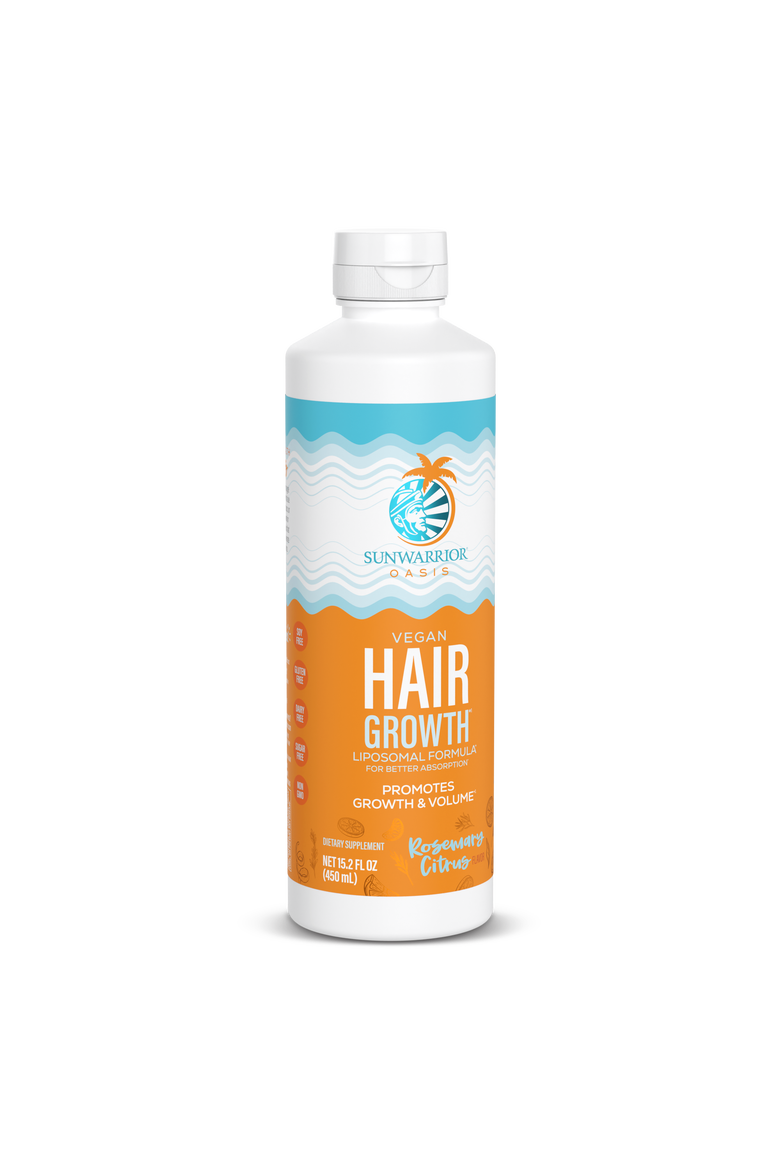 Vegan Hair Growth Liquid, Rosemary Citrus, 450ml Bottle, Main, color, No Color
