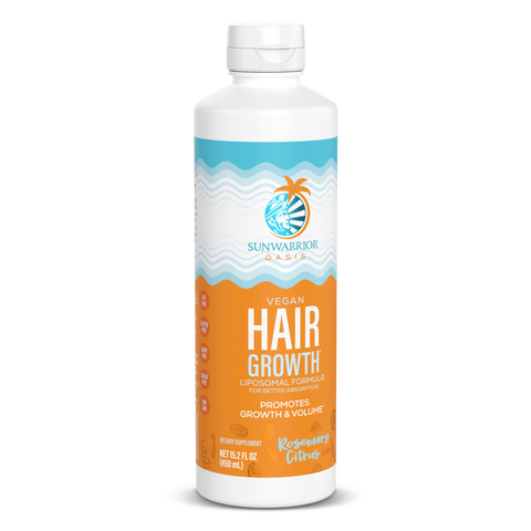 Vegan Hair Growth Liquid, Rosemary Citrus, 450ml Bottle