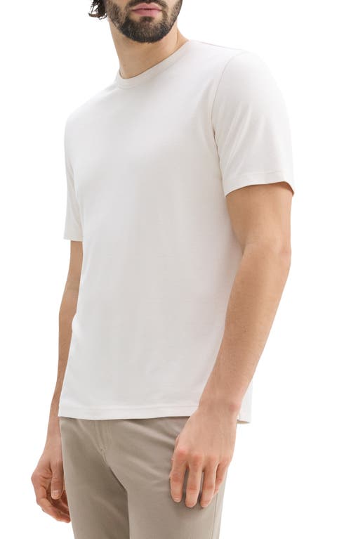 Theory Round-neck Short-sleeved T-shirt In Eggshell