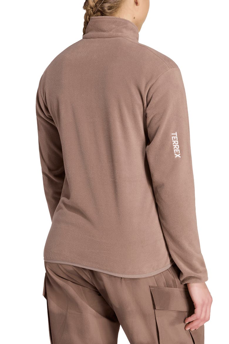 Essentials Half-Zip Fleece Pullover, Alternate, color, TRACE BROWN
