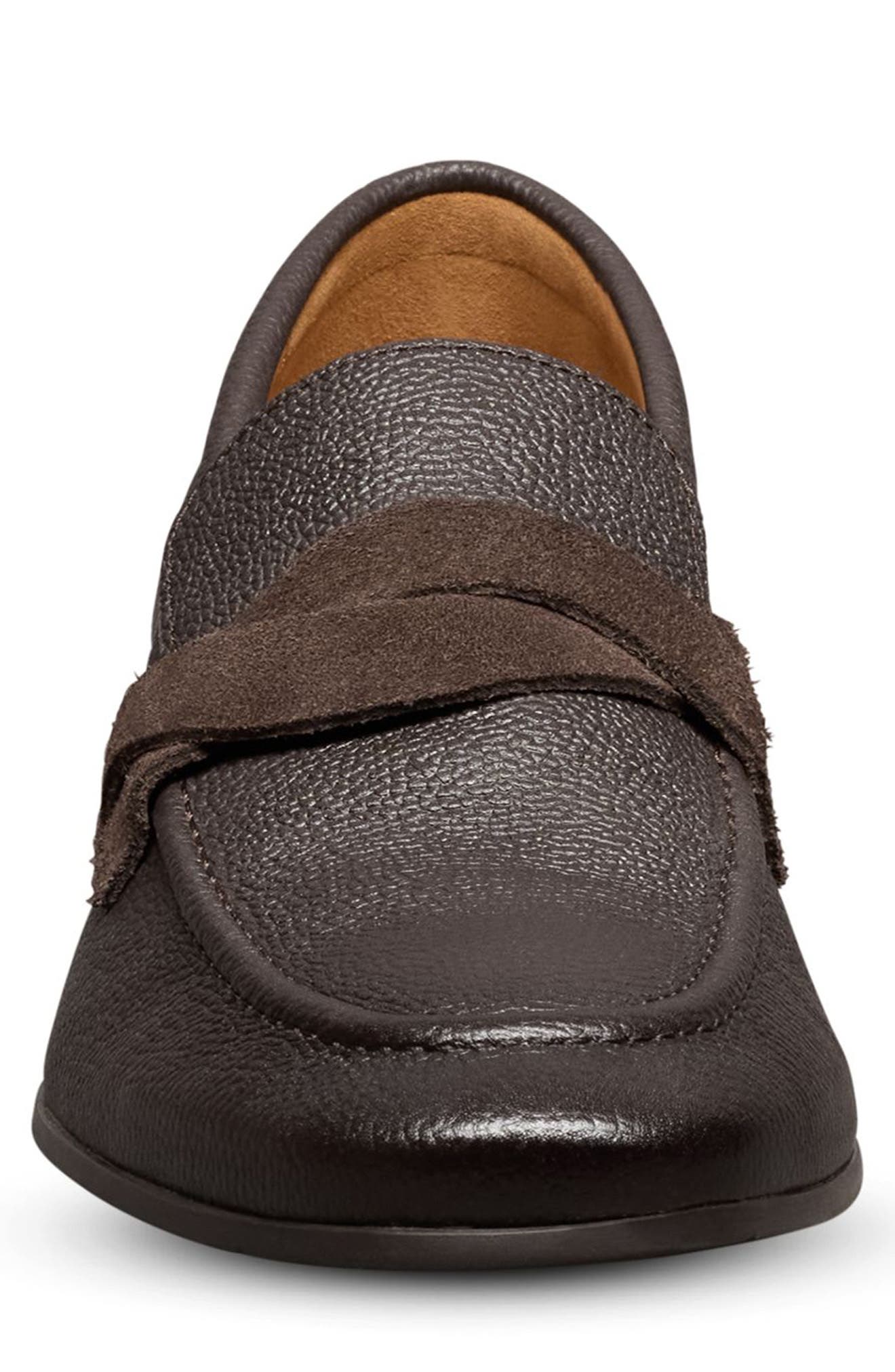 Allen Edmonds Lawrence Apron Toe Loafer, Alternate, color, Dark Brown