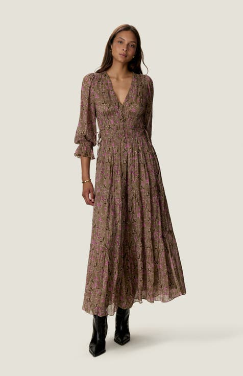 Audrey Smock Maxi Dress