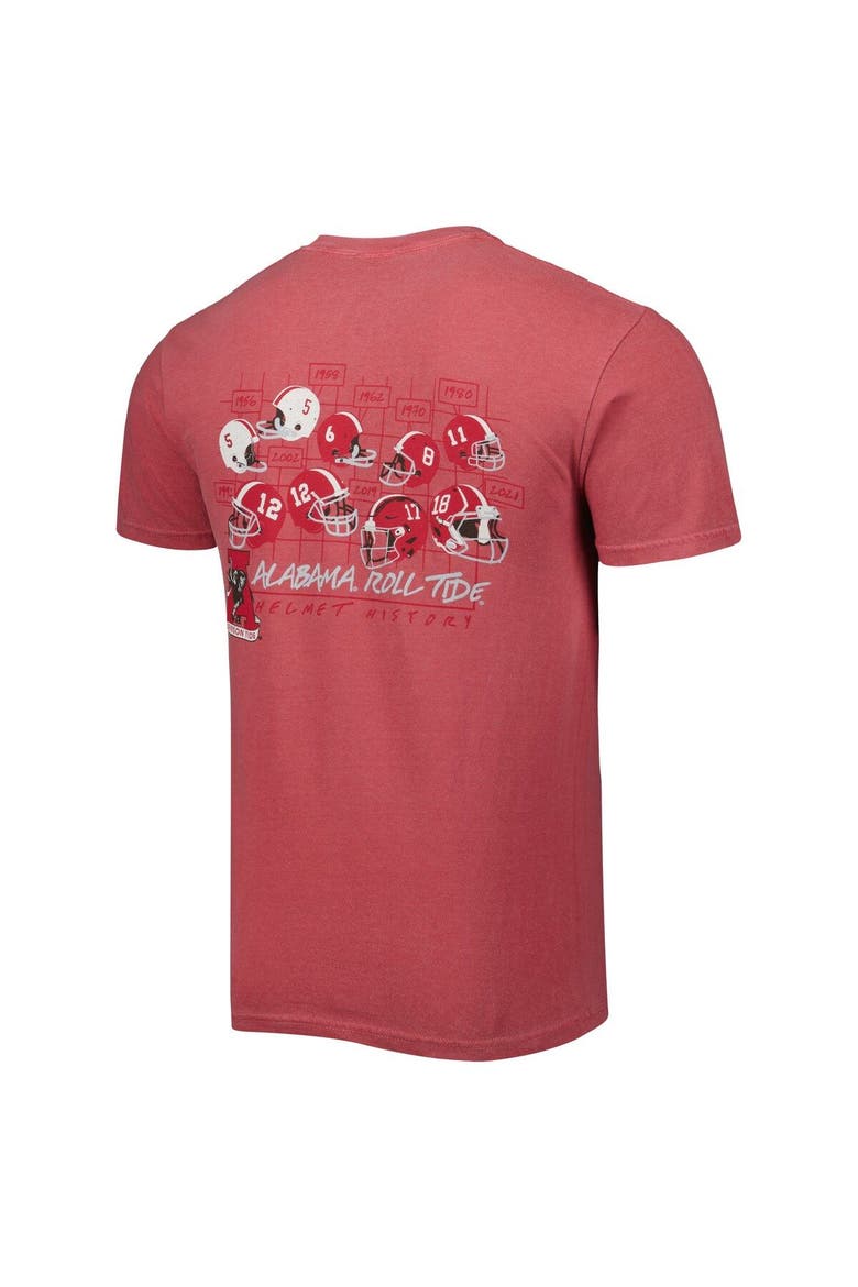 Men's Crimson Alabama Crimson Tide Vault Helmet History Comfort T-Shirt, Alternate, color, Crimson