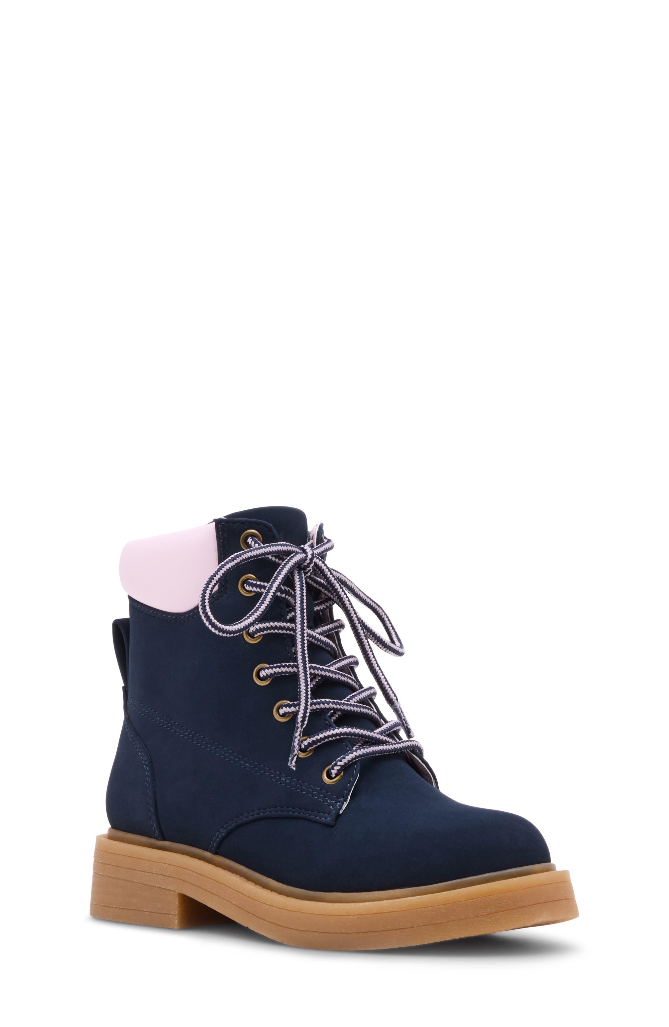Steve Madden Kids
 Jjumble Lace-Up Bootie, Main, color, Navy