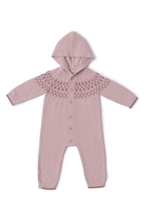 CozyChic™ Ultra Lite® Fair Isle Hooded Romper (Baby)