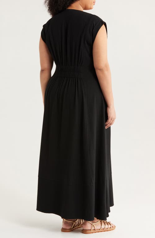 Melloday Cap Sleeve Maxi Dress