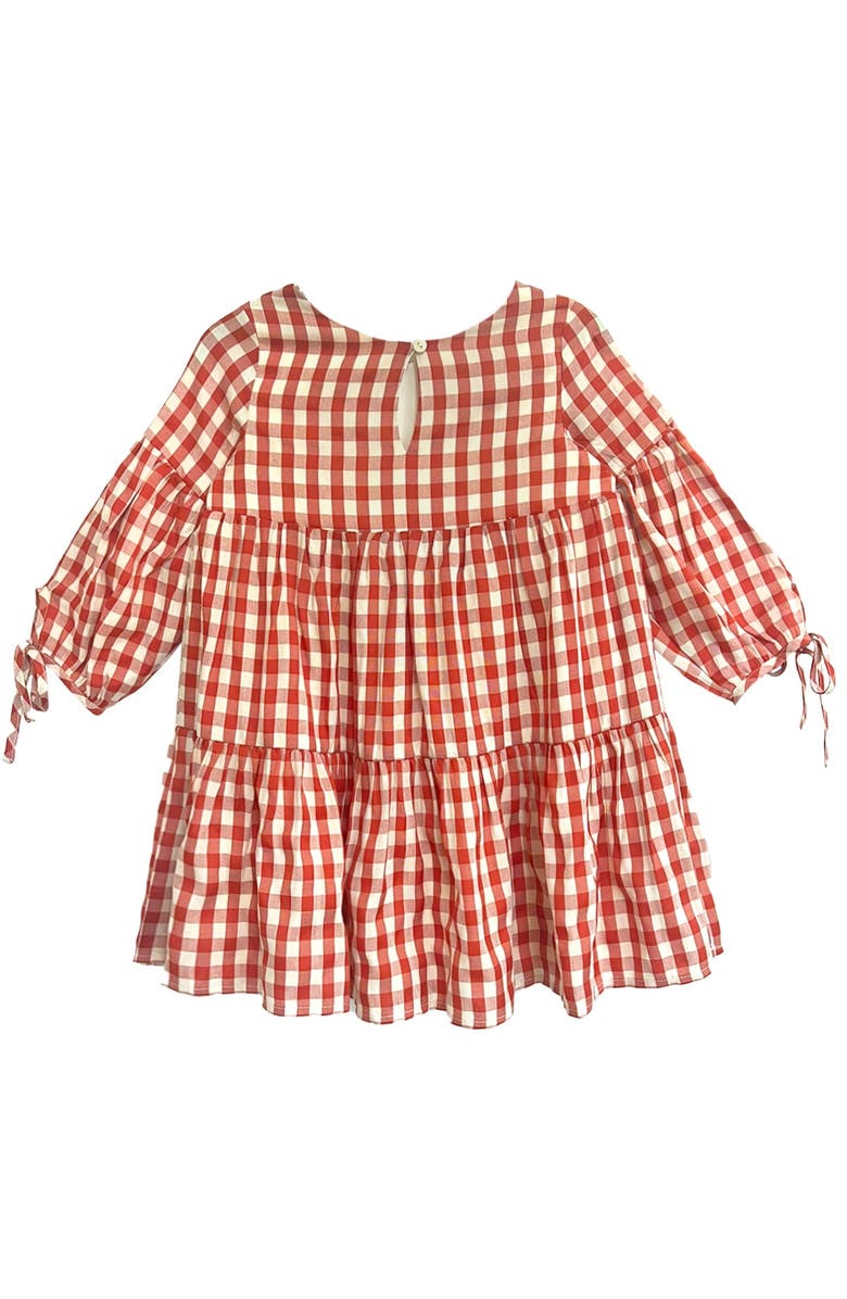Mabel + Honey Tis' the Season Dress, Alternate, color, Checkered, Red