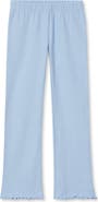 Lands' End Girls Ribbed Knit Flare Leggings