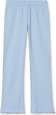 Lands' End Girls Ribbed Knit Flare Leggings
