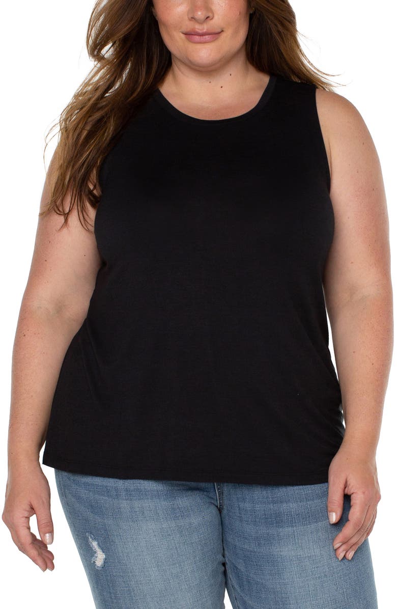 Liverpool Los Angeles Scoop Neck Jersey Tank, Main, color, 