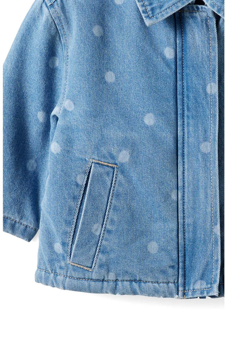 Rae Denim Jacket, Alternate, color, Burleigh Blue Wash Polka Dot