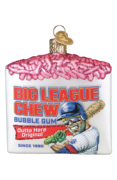 Big League Chew Glass Ornament
