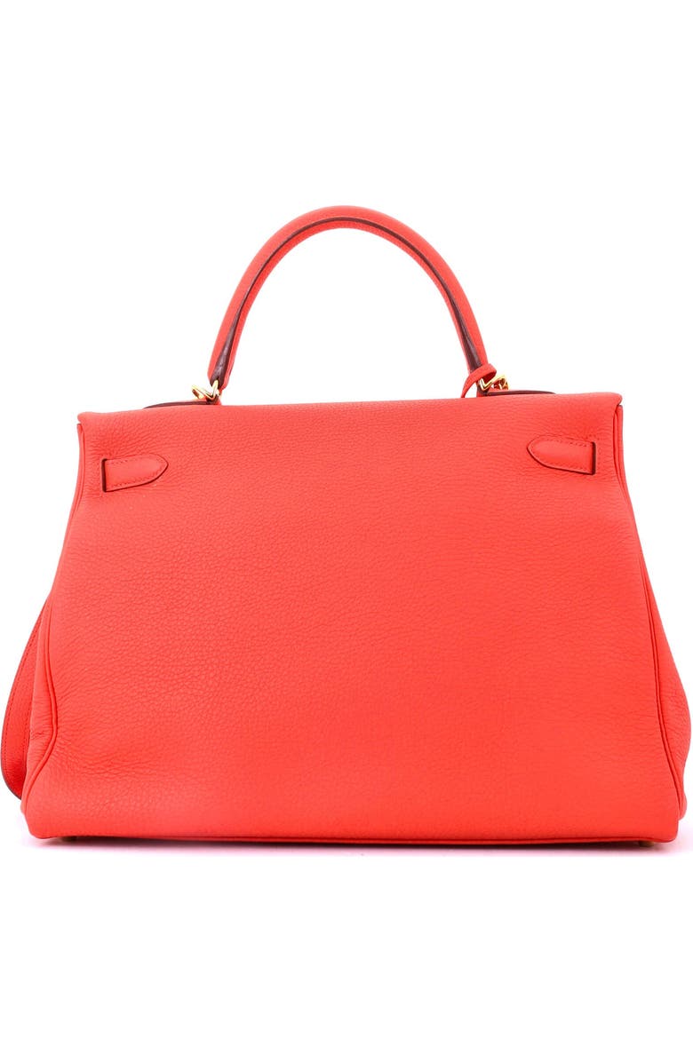 Pre-Owned Hermes Kelly Handbag Orange Togo with Gold Hardware 35, Alternate, color, Capucine