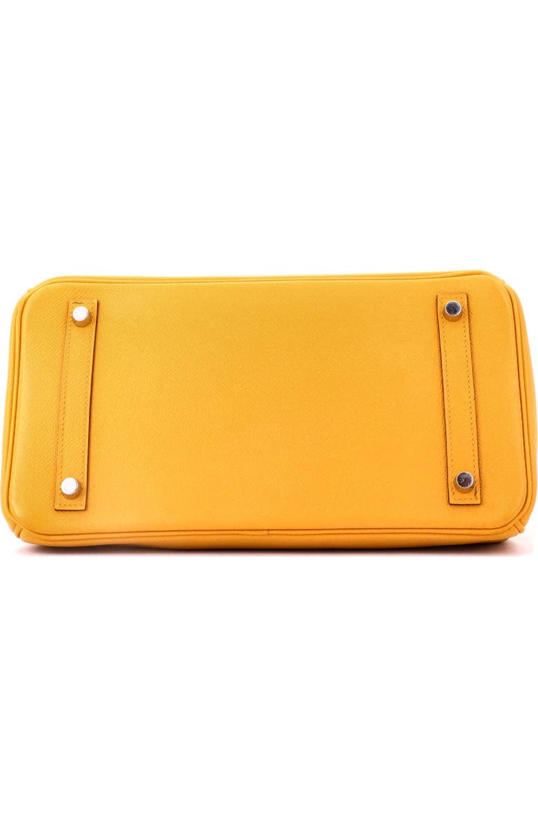 Pre-Owned Hermes Birkin Handbag Yellow Epsom with Palladium Hardware 30, Alternate, color, Jaune Ambre