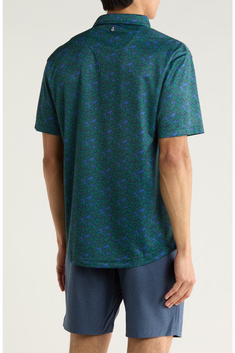 Pero Performance Golf Polo, Alternate, color, FOREST