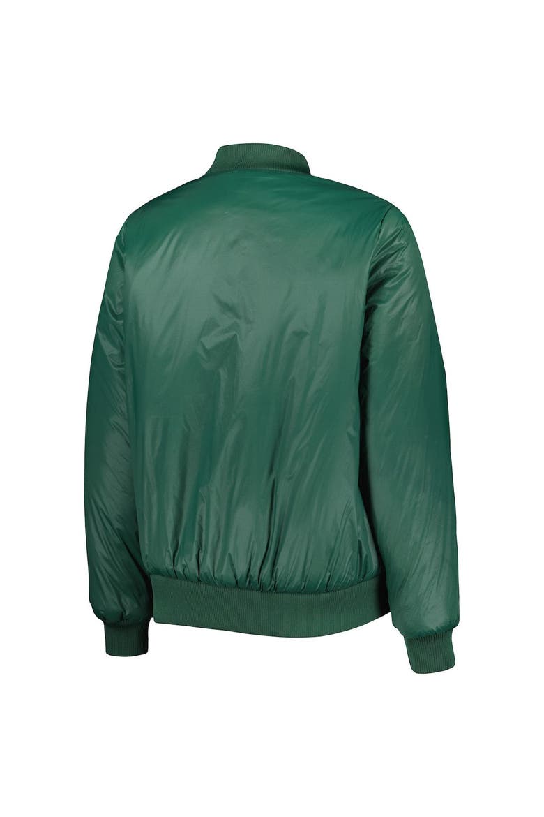 Women's G-III 4Her by Carl Banks Oatmeal/Green Green Bay Packers Switchback Reversible Full-Zip Jacket, Alternate, color, Oatmeal