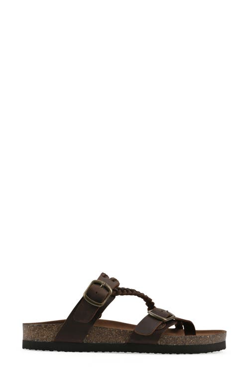 Cliffs By White Mountain Haziest Sandal In Brown Leather