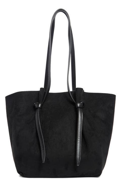Faux Suede Tote