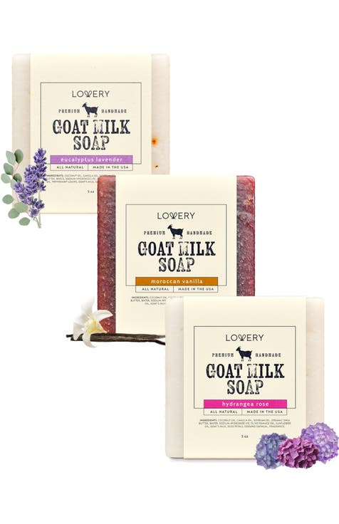 Handmade Goat Milk Soap Bars Made in USA - Variety Scent - 3 Pack