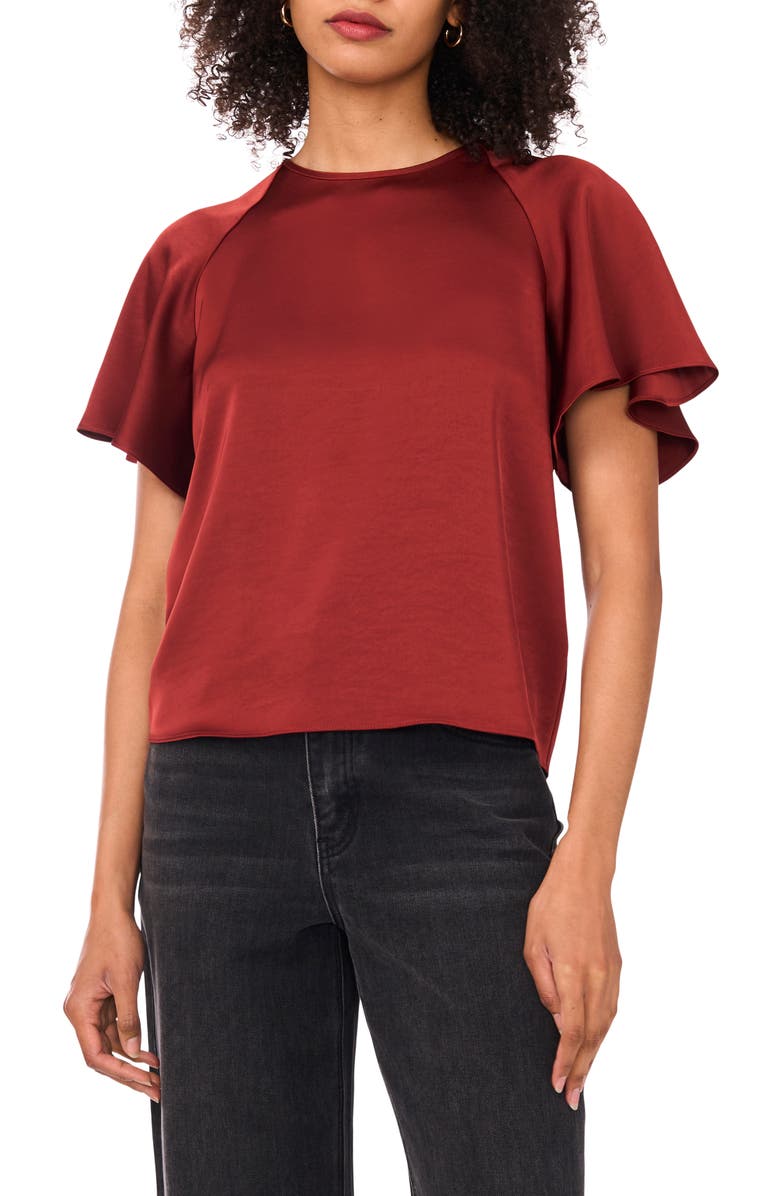 1.STATE Raglan Sleeve Top, Main, color, Dark Mahogany