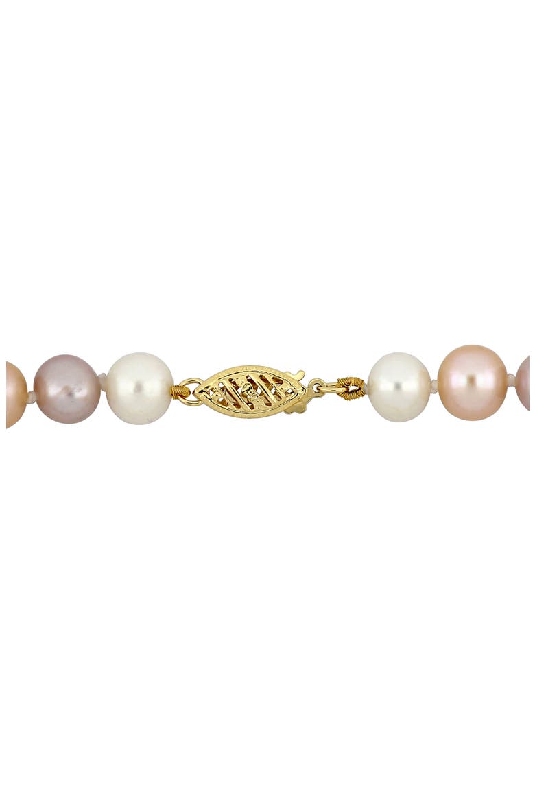Multicolor Cultured Pearl Necklace, Alternate, color, MULTI