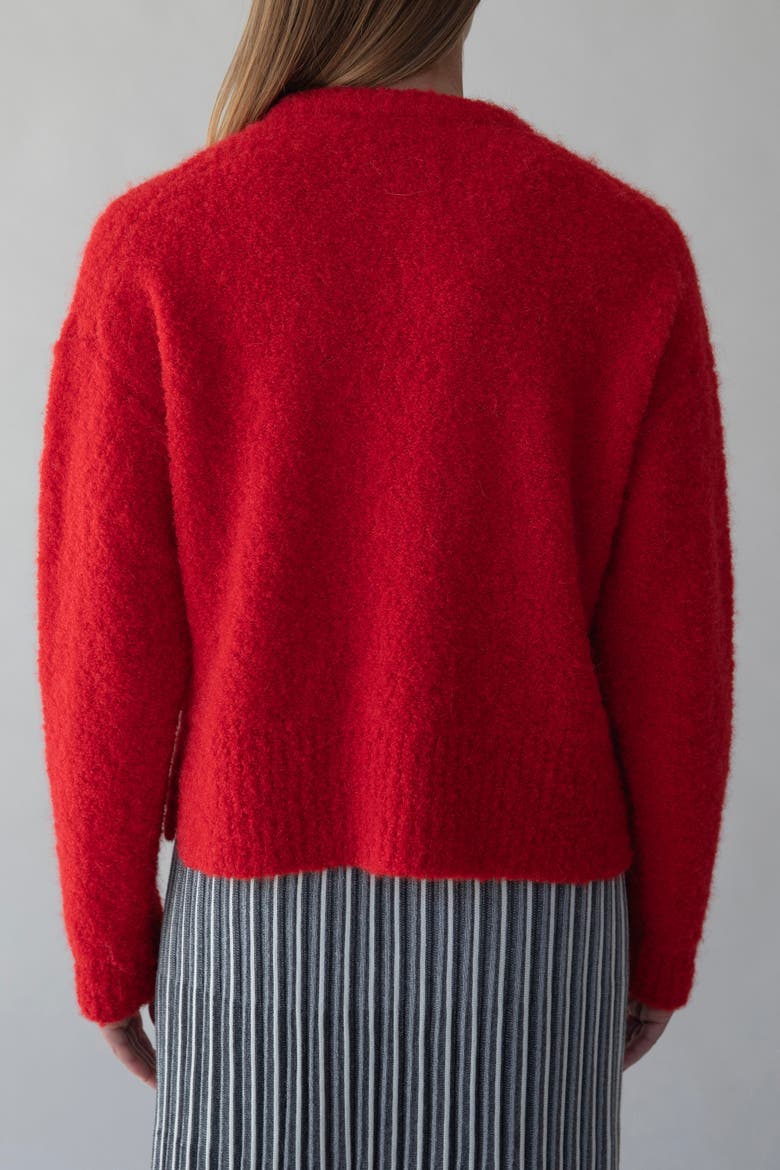 Belle Boucle Pullover, Alternate, color, SCARLETT