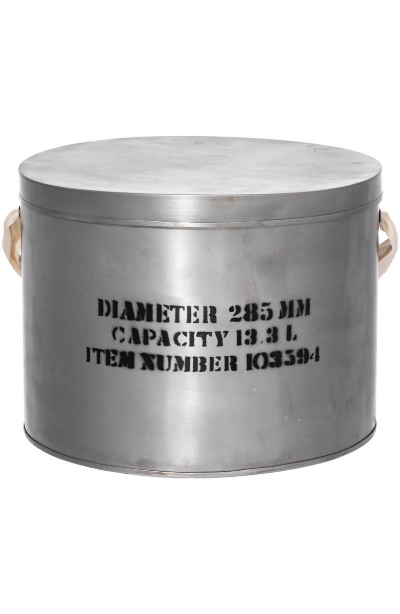 PUEBCO Steel Hat Box, Alternate, color, Natural