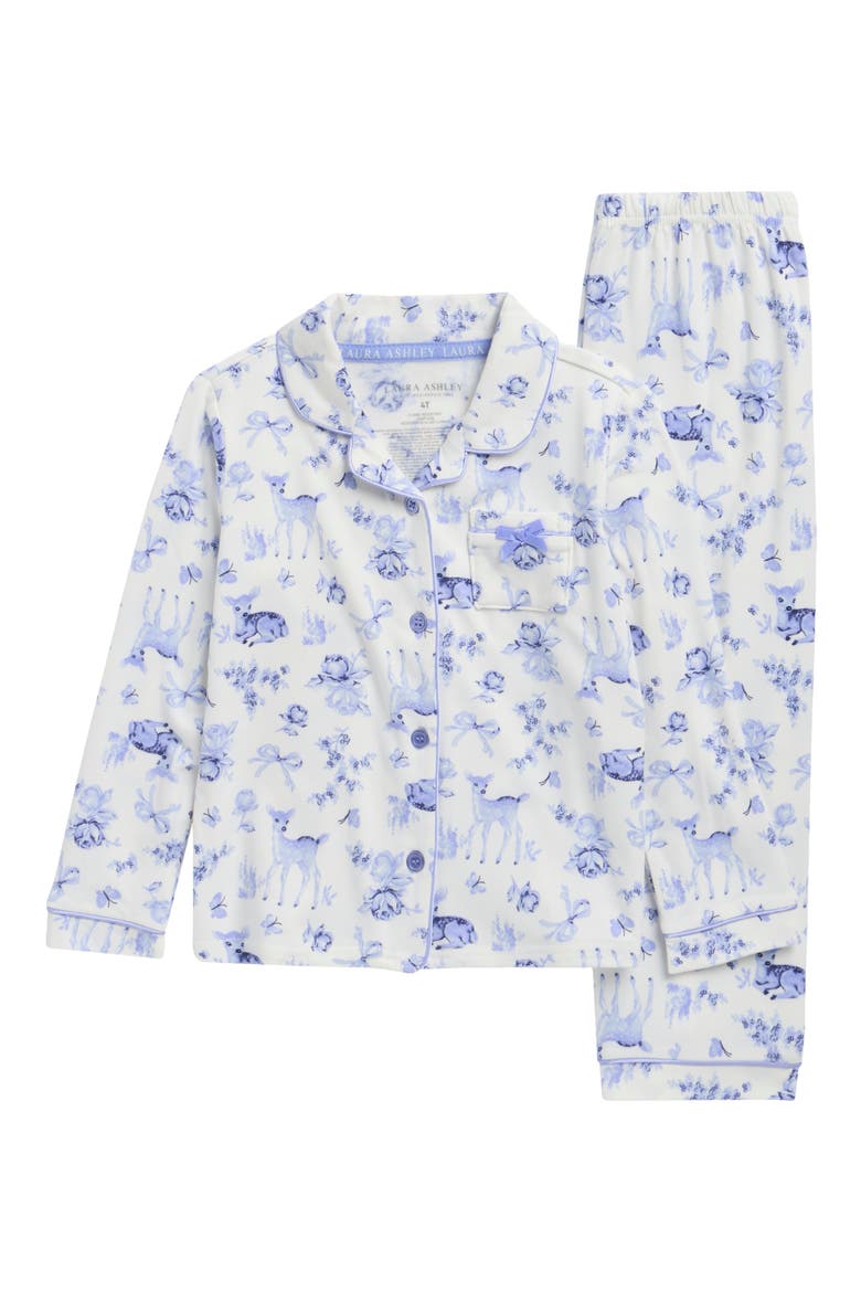 Kids' Notch Collar Pajamas, Main, color, IVORY STORY